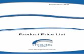 Product Price List€¦ · September 2019 Product Price List. 04/2019 . ... information with the aim of continuing as world leaders in design and manufacturing of pumps and pumping