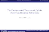 The Fundamental Theorem of Galois Theory and Normal Subgroups · Normal Subgroups Fundamental Theorem of Galois Theory The Alternating Group Introduction 1. The Fundamental Theorem