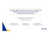 Testing Net-Centric Systems of Systems: Applying Lessons ... · Distributed Simulation Test Tools: Simulation Interoperability Test Harness (SITH) Supports development and integration
