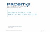 AQMS AUDITOR APPLICATION GUIDE - SAE ITC...QMS (ISO 9001: 2008) Auditor Training Course and or AQMS AS9100 Standard Auditor Course and AS9110 Aerospace Auditor Transition Training