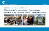 2016 Community Benefit Report Minnesota’s hospitals ......2015, Minnesota hospitals spent $408 million to help train doctors, nurses and other highly skilled health care professionals