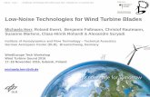 Low-Noise Technologies for Wind Turbine Blades · 2018-12-27 · DLR.de • Chart 1 > WindEurope Tech Workshop Wind Turbine Sound 2016 > Michaela Herr > 17 November 2016 . Low-Noise