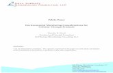 White Paper Environmental Monitoring Considerations for Cellular … · 2014-02-18 · Environmental Monitoring Considerations for Cellular Therapy Products Timothy D. Wood President
