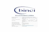 D7.6 Project video - Binci€¦ · D7.6 Project video Project ref. no. H2020-ICT-21-2016 GA No. 732130 Project title BINCI Binaural tools for the creative industries Duration of the