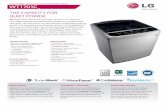 WT1701C - LG USA · Plus ensures those loads stay smooth and quiet. Whether fast-forwarding your laundry with LG TurboWash™, deep cleaning with WaveForce™ technology or killing