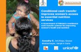 improves women’s access - POSHANposhan.ifpri.info/files/2014/11/1_Aswathi-S.pdf · MAMATA -- The Scheme • Contribute to reducing maternal and infant mortality • Improve the