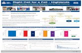 Right Call for a Fall - Highlands · 2017-12-20 · Aim Increase referrals to Highland Falls Pathway 30 patients per month (50%) by March 2018 Measure Number of referrals (Non Dangerous
