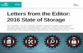 Letters from the Editor: 2016 State of Storagecdn.ttgtmedia.com/searchStorage/Downloads/Letters+from+the+editor+CTD_.pdfLetters from the Editor: 2016 State of Storage 2016, I’m going