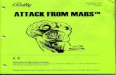 Bally Attack From Mars Full Operations Manual (Final) · JANUARY 1996 16-50041-101 FINAL ATTACK FROM Operations Manual Includes: Operations & Adjustments Testing & Problem Diagnosis