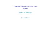 Graphs and Network Flows IE411 Quiz 1 Reviewted/files/ie411/lectures/Quiz1-Review.pdf · IE411 Quiz 1 Review 5 Running Time and Complexity • Running time is a measure of the eﬃciency