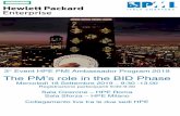 The PMâ€™s role in the BID Phase - PMI Central Italy Chapter ... PMP/PgMP PMI-ACP PMI-SP PMI-RMP PfMP
