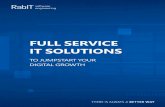 FULL SERVICE IT SOLUTIONS · Hire a complete team, or expand your existing team with top-notch developers to help with your current and future development projects. We are here to