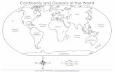 Continents and Oceans of the World · N E S W 0 1000 2000 3000 0 1600 3200 4800 mi. mi. mi. km km km MILES KILOMETERS Continents and Oceans of the World EUROPE ASIA AFRICA ANTARCTICA