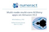 Multi-node multi-core R/Shiny apps on Amazon EC2files.meetup.com/1786148/Multinode multicore R Shiny -small.pdf · – Amazon EC2 c4.8xlarge (36 vCPU), we are getting there How can