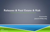 Releases & Real Estate & Risk - NISTM · American Society for Testing and Materials (ASTM) ASTM –E1527 The purpose define good commercial and customary practice in the United States