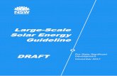 Large-Scale Solar Energy Guideline - Amazon S3 · 2019-08-02 · DRAFT Large-Scale Solar Energy Guideline | For State Significant Development November 2017 4 Introduction The Large-Scale