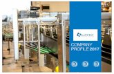 COMPANY PROFILE 2017 conveyor... · 2020-05-12 · The covers are airtight sealed with rubber gaskets. 21 Air conveyors. 19 table top conveyorsfor bottles, cups, ... to develop the
