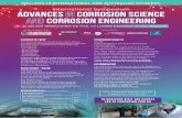 International Symposium Advances Corrosion Science Corrosion … · 2019-07-23 · International Symposium PROUDLY PRESENTED BY: SPONSORED BY: Advances Corrosion Science Corrosion