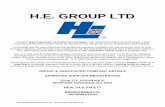 H.E. GROUP LTD · Document Reviewed 29-11-18 – Next review due 29-11-19 H.E. GROUP LTD The UK's largest specialist excavator hire company, H.E. SERVICES (Plant Hire) Ltd boasts