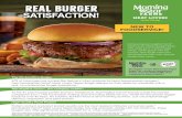 REAL BURGER SATISFACTION!€¦ · Meat Lovers Vegan Burger! When only a big, juicy, meaty burger will do, satisfy guests with the luscious, real burger taste and dense texture they