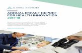 ANNUAL IMPACT REPORT FOR HEALTH INNOVATION · 2020-05-08 · ALBERTA INNOVATES 4 2017-18 HEALTH IMPACT REPORT HEALTH RESEARCH AND INNOVATION (R&I) IMPACT HIGHLIGHTS Catalyzing Health
