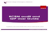 RCEM audit and QIP User Guide + Clinical Audit/RCEM... · 2018-10-01 · Data entry: 13 11. Amending records – you can return to the summary of saved records and their completion