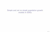 Simple and not so simple population growth models in ODEsjarino/courses/... · Demography demography, n. Etymology: Greek ~ o people + ˆ ˚ writing. That branch of anthropology which