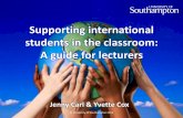 Supporting international students in the classroom: A ... · I. English language standards for international students 15 II. Module preparation 24 III. Overcoming language challenges