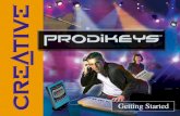 User Manual - images-na.ssl-images-amazon.com · Software You will need to start the Creative Prodikeys software first, to be able to play the Creative Prodikeys music keyboard. To