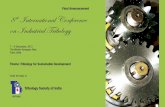 Final Announcement 8 th International Conference …...1 8 th International Conference on Industrial Tribology 7 – 9 December, 2012 The Westin Koregaon Park Pune, India Theme: Tribology