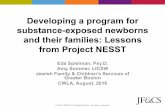 Developing a program for substance-exposed newborns and ...€“-Developing-… · VisiAng Moms Perinatal home-visiOng/mentoring Early ConnecAons Infant-parent psychotherapy ...
