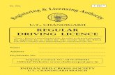 REGULAR DRIVING LICENCE - Chandigarhchdtransport.gov.in/Forms/FilesDL/RegularDrivingLicence.pdf · 2018-04-11 · Your Driving License (DL) will be dispatched to you via Speed Post,