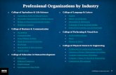 Professional Organizations by Industry Center/careerprep/Updates … · Association of American Veterinary Medical Colleges Association of Environmental and Resource Economists Farm