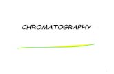 CHROMATOGRAPHY Adsorption chromatography Ion exchange chromatography Partition chromatography Gel (size