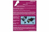 lebanon - OdysseyLebanon Area: 10,400 sq km Natural resources: limestone, iron ore, salt, water-surplus state in a water-deficit region, arable land Geographic note: Nahr el Litani