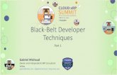 Black-Belt Developer Techniques - Acumatica · 2019-05-09 · Black-Belt Developer Techniques Part 1 Gabriel Michaud Owner and Independent ERP Consultant Velixo gabriel@Velixo.com