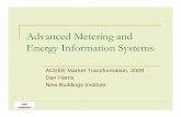 Advanced Metering and Energy Information Systems · Persistence in Efficiency ... Building Automation System (BAS) Interface Software Hardware - Sometimes. Advanced Meters – Energy