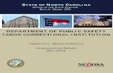 TABOR CORRECTIONAL INSTITUTION - North Carolina · Tabor Correctional Institution’s (Institution) Administrator misused state vehicles. ... (276 miles round trip) , and a graduation