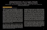 Optimization of a Laser Diode for Permanent Hair Reduction · 02.09.2013  · thermore, permanent hair reduction requires irreversible damage to structures responsible for hair growth,