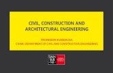 CIVIL, CONSTRUCTION AND ARCHITECTURAL ENGINEERING Engineering. Water. Engineering. What is Civil Engineering?