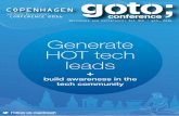 Generate HOT tech leads - GOTO Conferencegotocon.com/dl/sponsorbrochure/GOTOcph_2016... · day on themes such as Microservices, Agile, Blockchain, security, rugged software, cloud