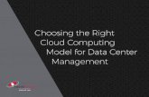 Choosing the Right Cloud Computing Model for Data Center ... Cloud Ebook_-1.pdfآ  Offering expertise