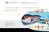 HONOURS HANDBOOK - biomedical-sciences.uq.edu.au Handboo… · The final grade will be accredited in the form of Classes of Honours (this is not applicable to Bachelor of Advanced