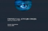 OMNIQ Corp. (OTCQB: OMQS) · 16.01.2020  · presentation is the confidential intellectual property of OMNIQ Corp and its subsidiaries (together, “OMNIQ”). Any use or redistribution