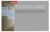 Peer-to-Peer Support for Social Prescribing · research and consider options to develop a pilot project for peer-to-peer support in the context of Social Prescribing, with an emphasis