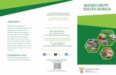 BIOSECURITY SOUTH AFRICA · To use this QR code conveniently,you must have a smartphone equipped with a QR reader To access more DEA publications, use this QR code To apply for permits,
