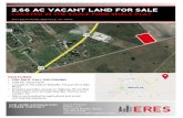 2.66 AC VACANT LAND FOR SALE - images3.loopnet.com€¦ · 2.66 AC VACANT LAND FOR SALE. LOCATED IN THE EAGLE FORD SHALE PLAY. 2517 ELLIS ROAD, BEEVILLE, TX 78102. FEATURES • FOR