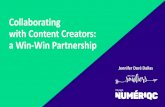 Collaborating with Content Creators: a Win-Win Partnership€¦ · •Influence Marketer ... •Access to a new network / clientele ... TOP TIPS FOR EFFECTIVE STORYTELLING. Careful