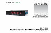 Shop online at omega · Shop online at omega.com User’s Guide DP20 Economical Multisignal Meter for Process, Temperatures and Electrical signals TM. 2 info@omega.com The information