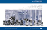CR, CRI, CRN CRE, CRIE, CRNE · CR pumps are available in various material versions according to the pumped liquid. CRE, CRIE, CRNE pumps Fig. 2 CRE, CRIE and CRNE pumps CRE, CRIE,